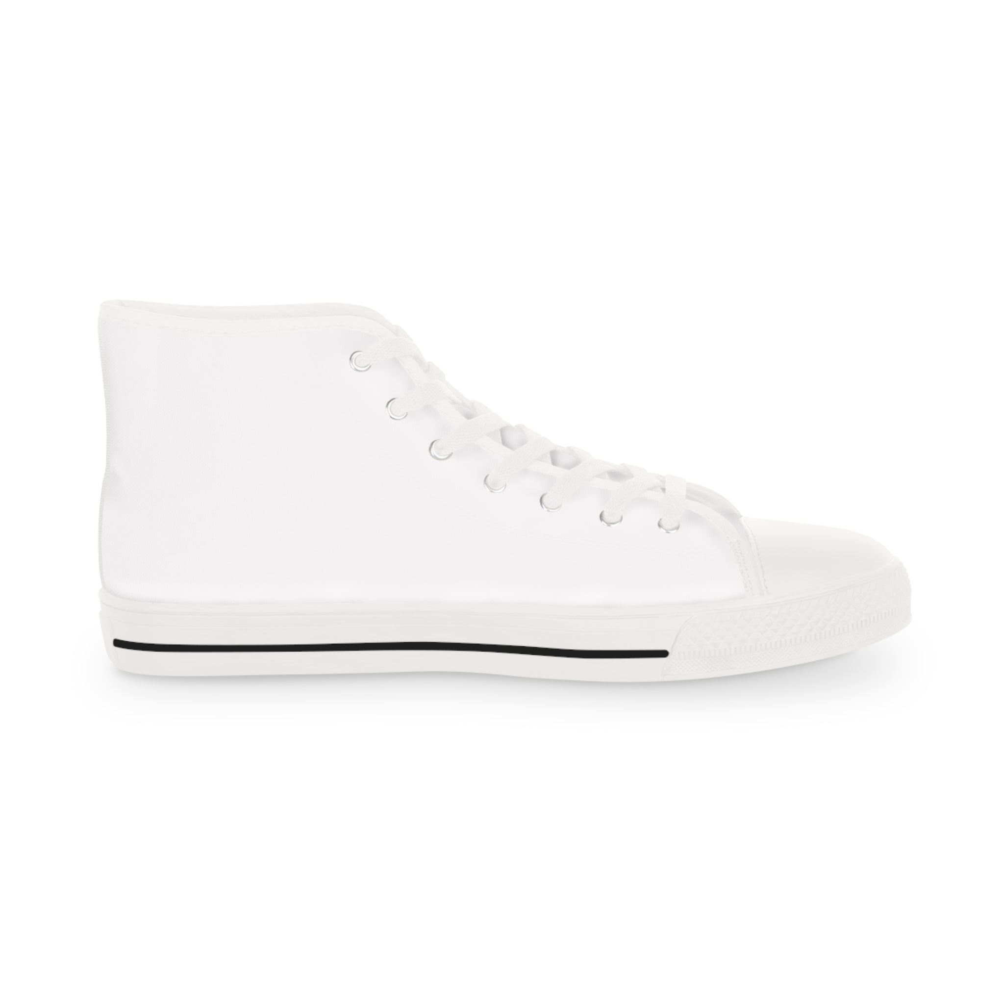 High Top Sneakers — Black Classic Skull Compass Design