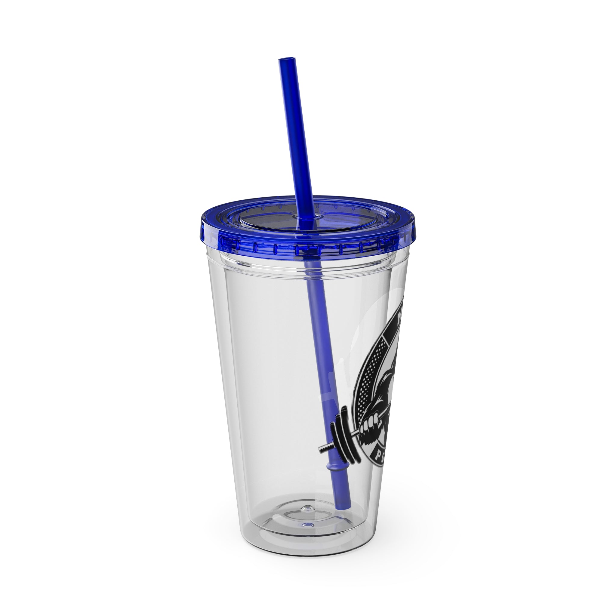 MPF Power Gym Tumbler, Motivational Sports Cup, Workout Gift for Athletes, Reusable Travel Mug, Fitness Drinkware