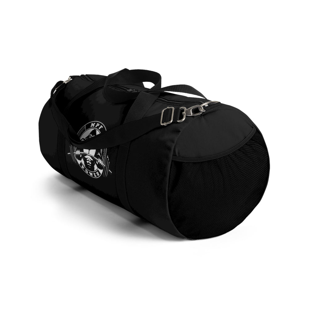 MPF Power Black Duffel Bag - Perfect for Gym & Travel