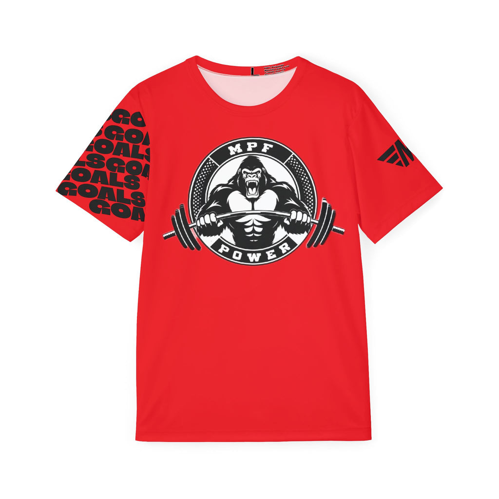 Red Men's Sports Jersey – Goals & Victory Athletic Tee