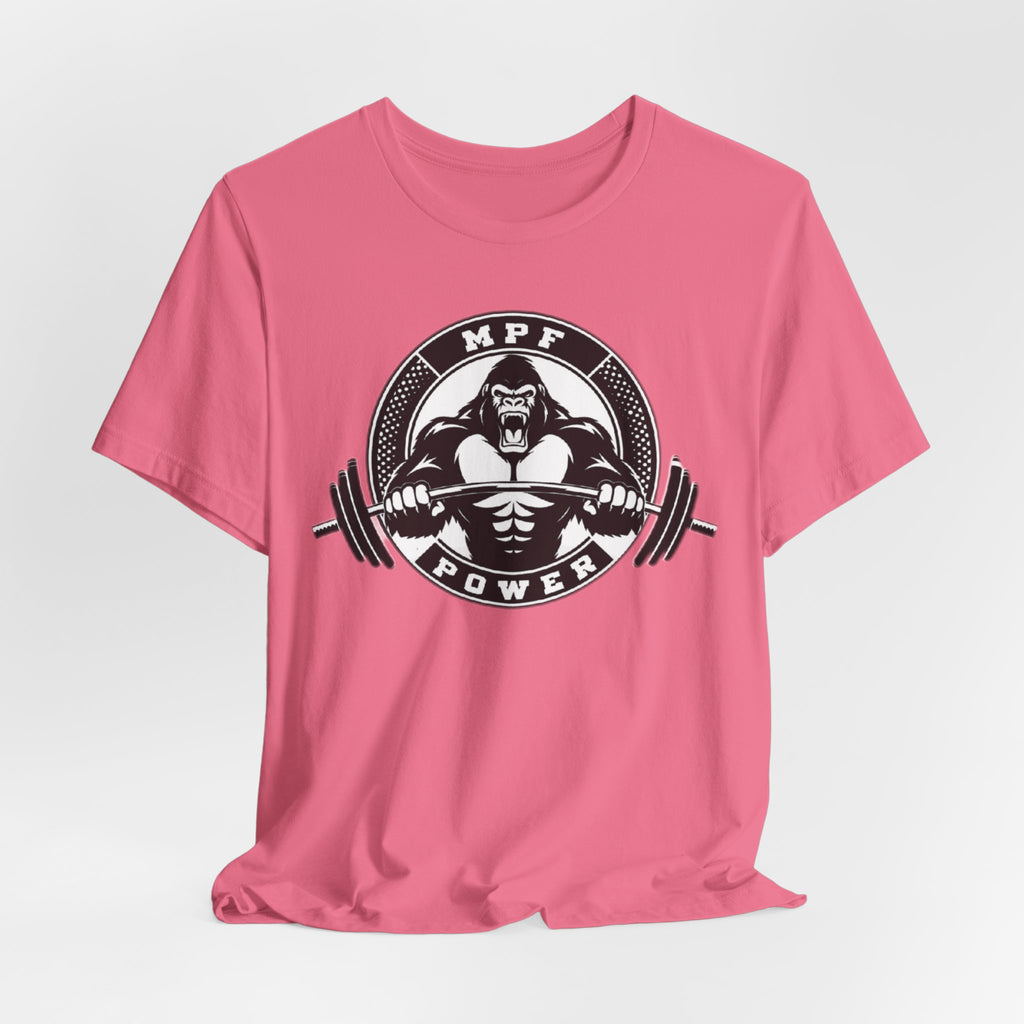 Muscle Power Gym Tee | Unisex Short Sleeve Workout Shirt