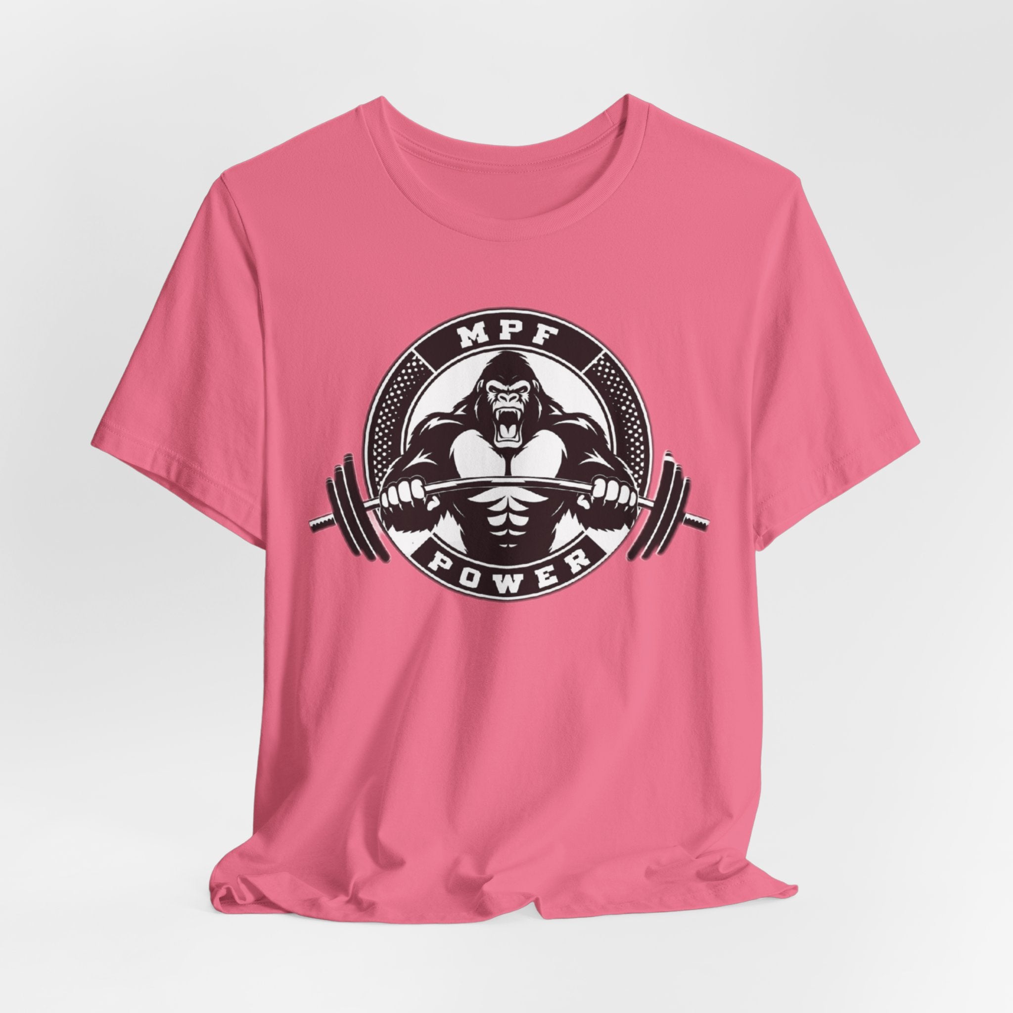 Muscle Power Gym Tee | Unisex Short Sleeve Workout Shirt