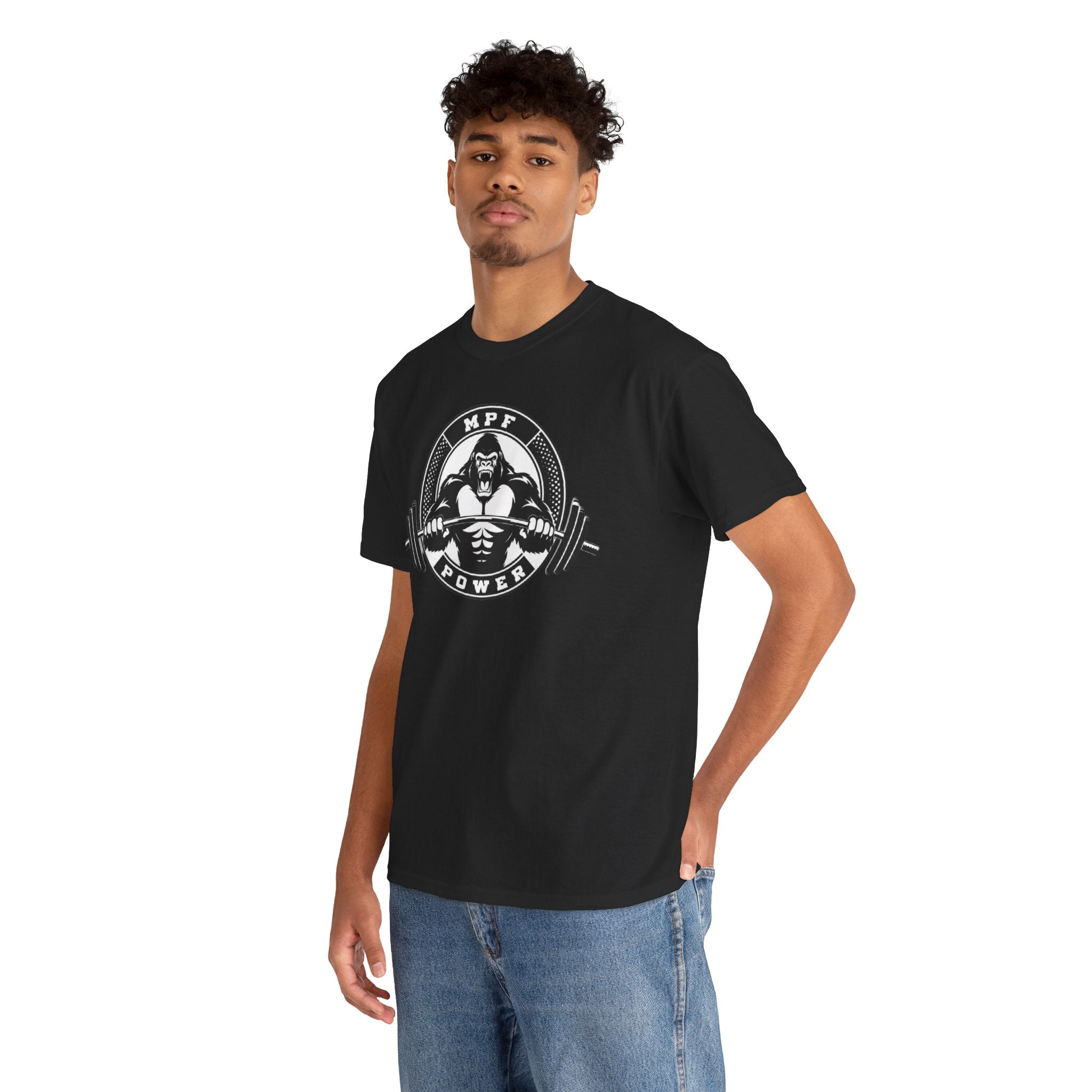 Gorilla Power Tee — Gym Weightlifting Workout Shirt