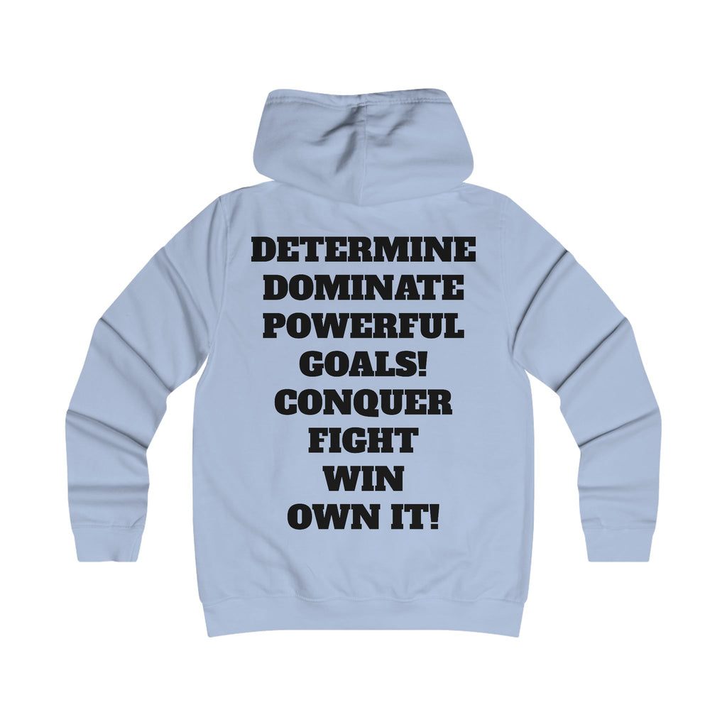 Gym Gorilla Hoodie — 'MPF Power' Weightlifting Hooded Sweatshirt with BACK: DOMINATE