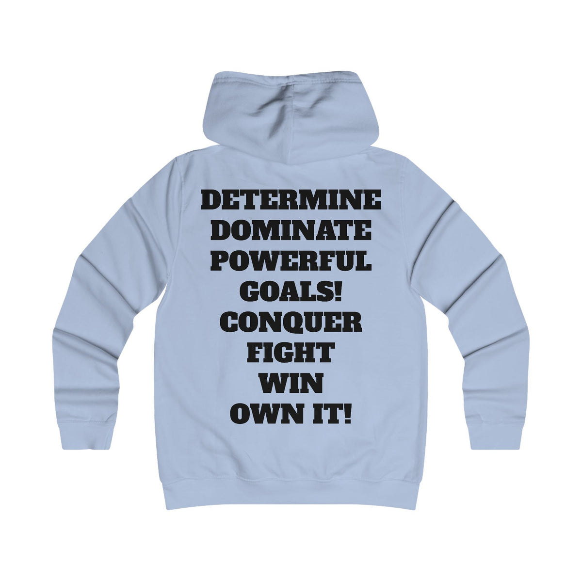 Gym Gorilla Hoodie — 'MPF Power' Weightlifting Hooded Sweatshirt with BACK: DOMINATE