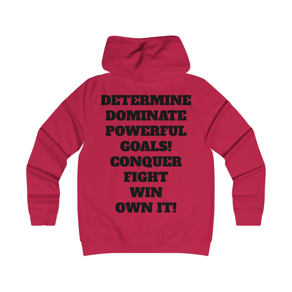 Gym Gorilla Hoodie — 'MPF Power' Weightlifting Hooded Sweatshirt with BACK: DOMINATE