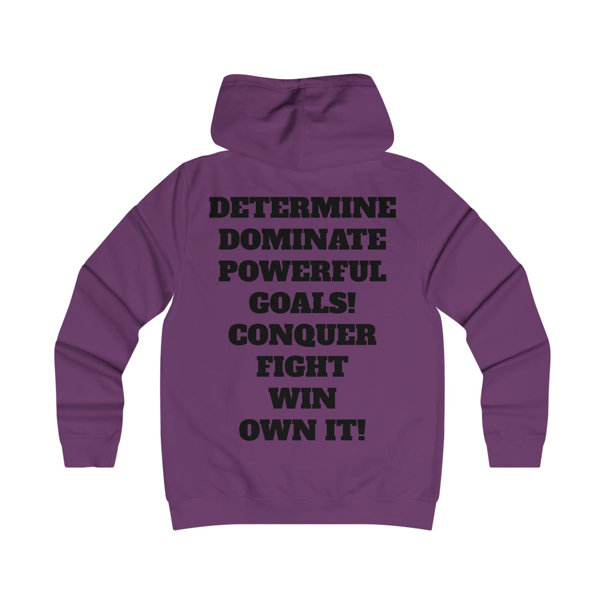 Gym Gorilla Hoodie — 'MPF Power' Weightlifting Hooded Sweatshirt with BACK: DOMINATE