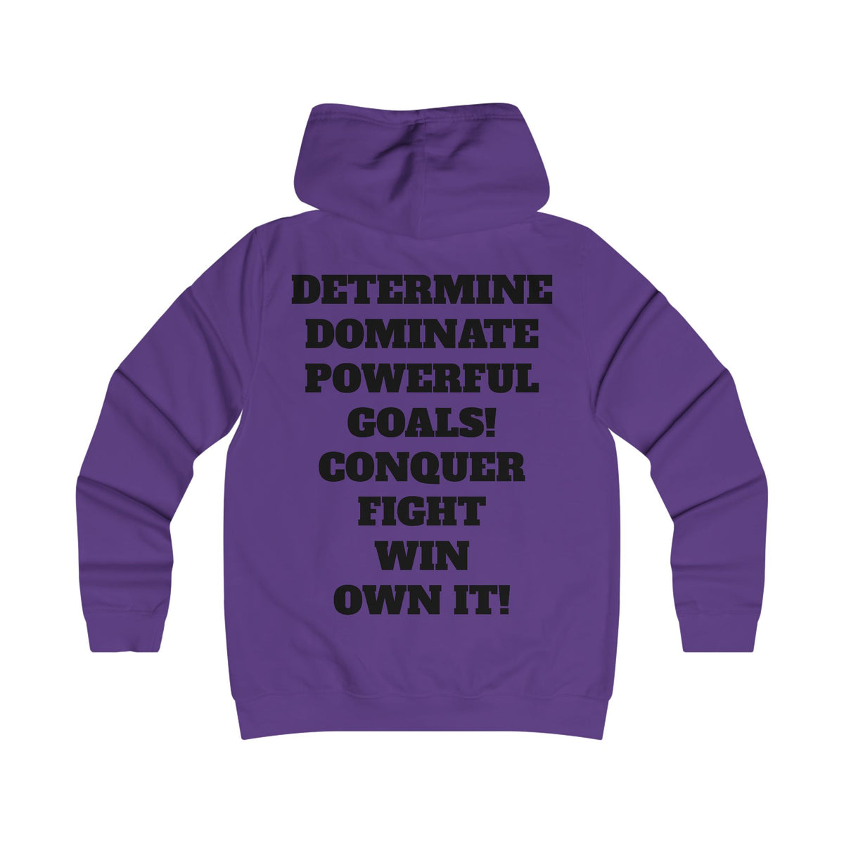 Gym Gorilla Hoodie — 'MPF Power' Weightlifting Hooded Sweatshirt with BACK: DOMINATE