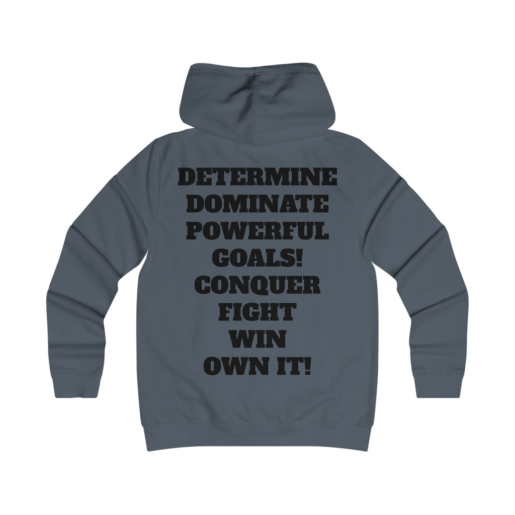Gym Gorilla Hoodie — 'MPF Power' Weightlifting Hooded Sweatshirt with BACK: DOMINATE