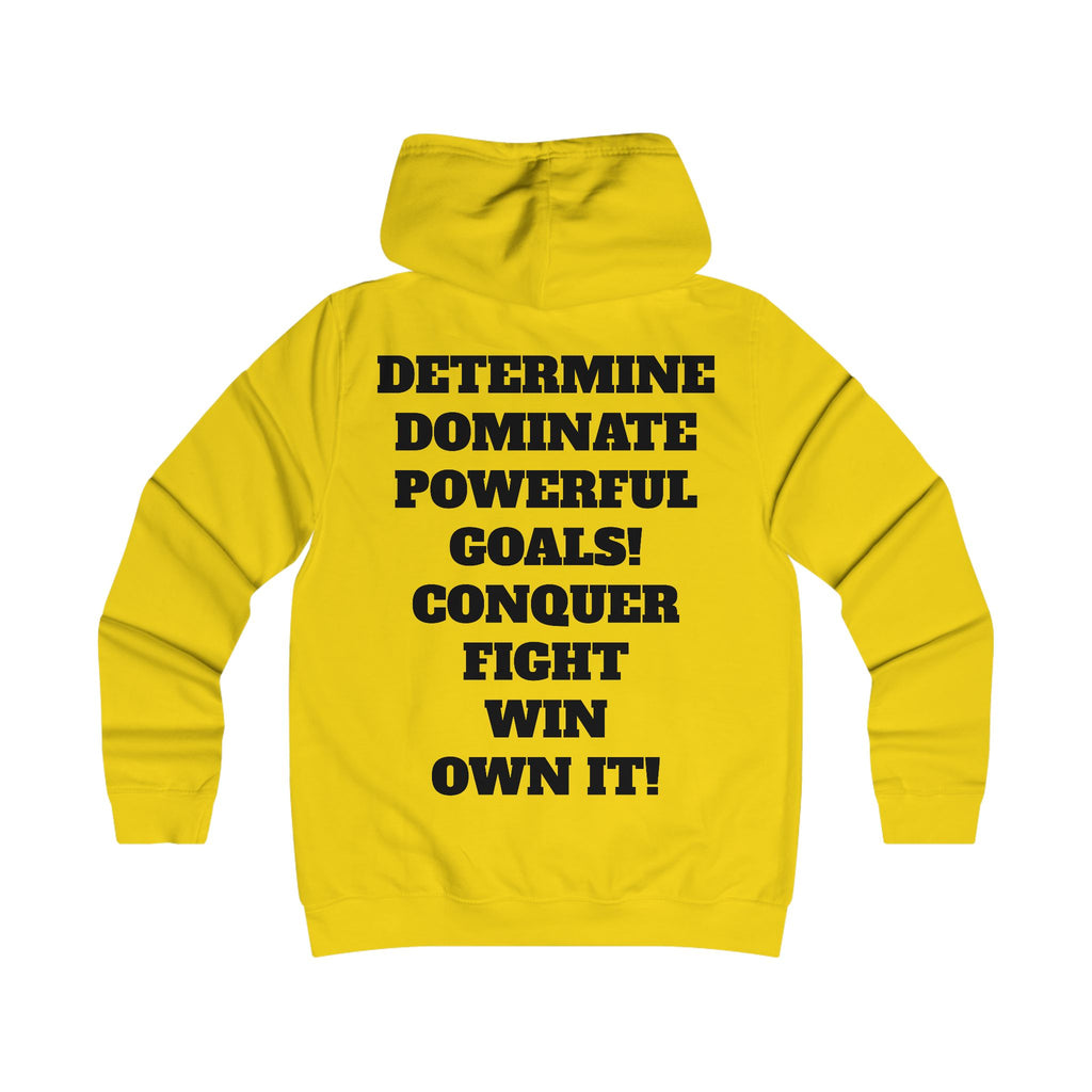 Gym Gorilla Hoodie — 'MPF Power' Weightlifting Hooded Sweatshirt with BACK: DOMINATE