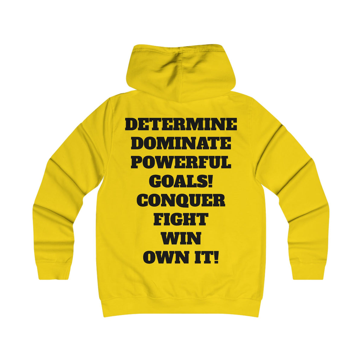 Gym Gorilla Hoodie — 'MPF Power' Weightlifting Hooded Sweatshirt with BACK: DOMINATE