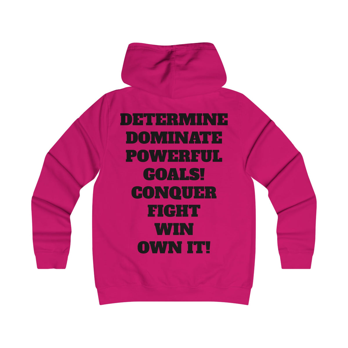 Gym Gorilla Hoodie — 'MPF Power' Weightlifting Hooded Sweatshirt with BACK: DOMINATE