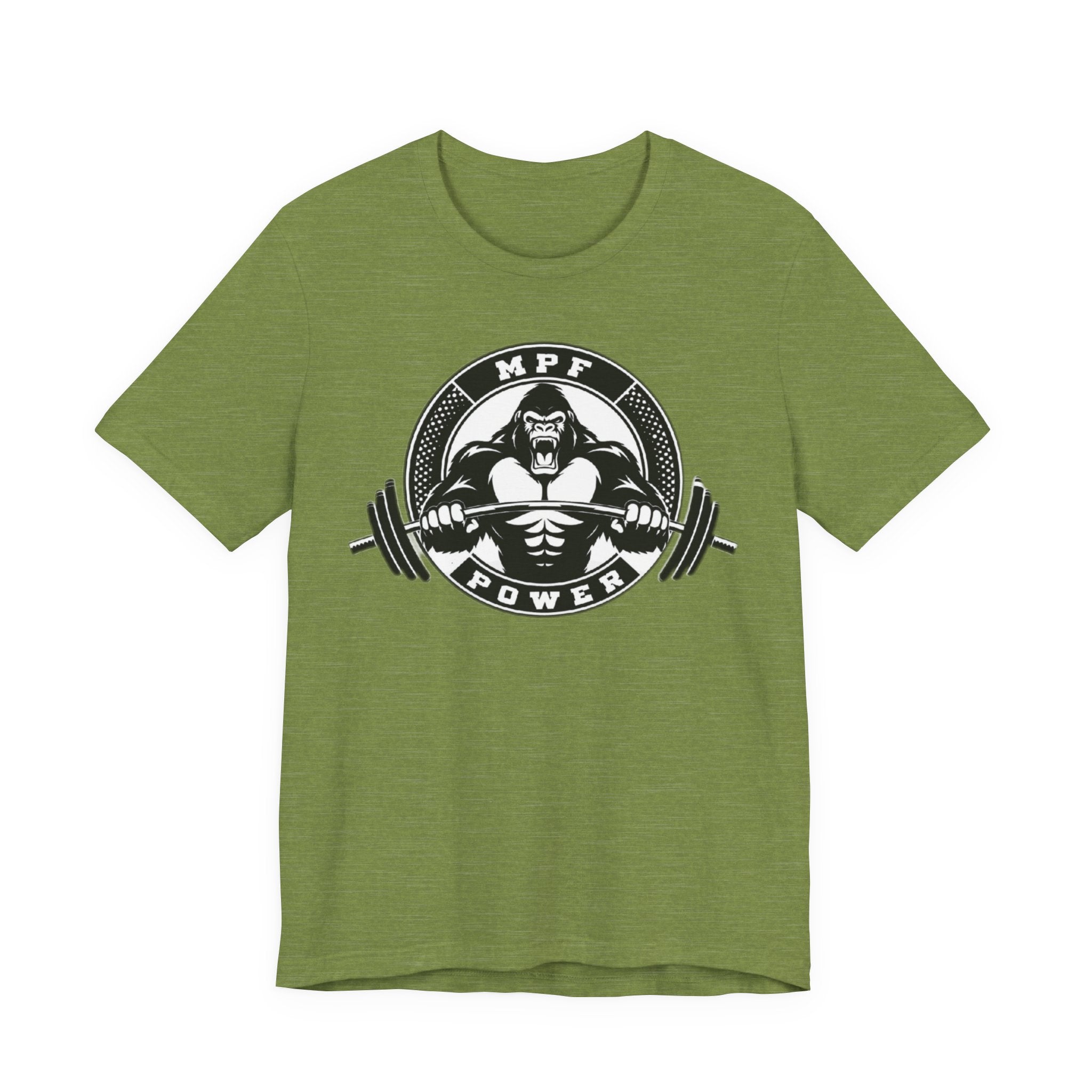 Muscle Power Gym Tee | Unisex Short Sleeve Workout Shirt