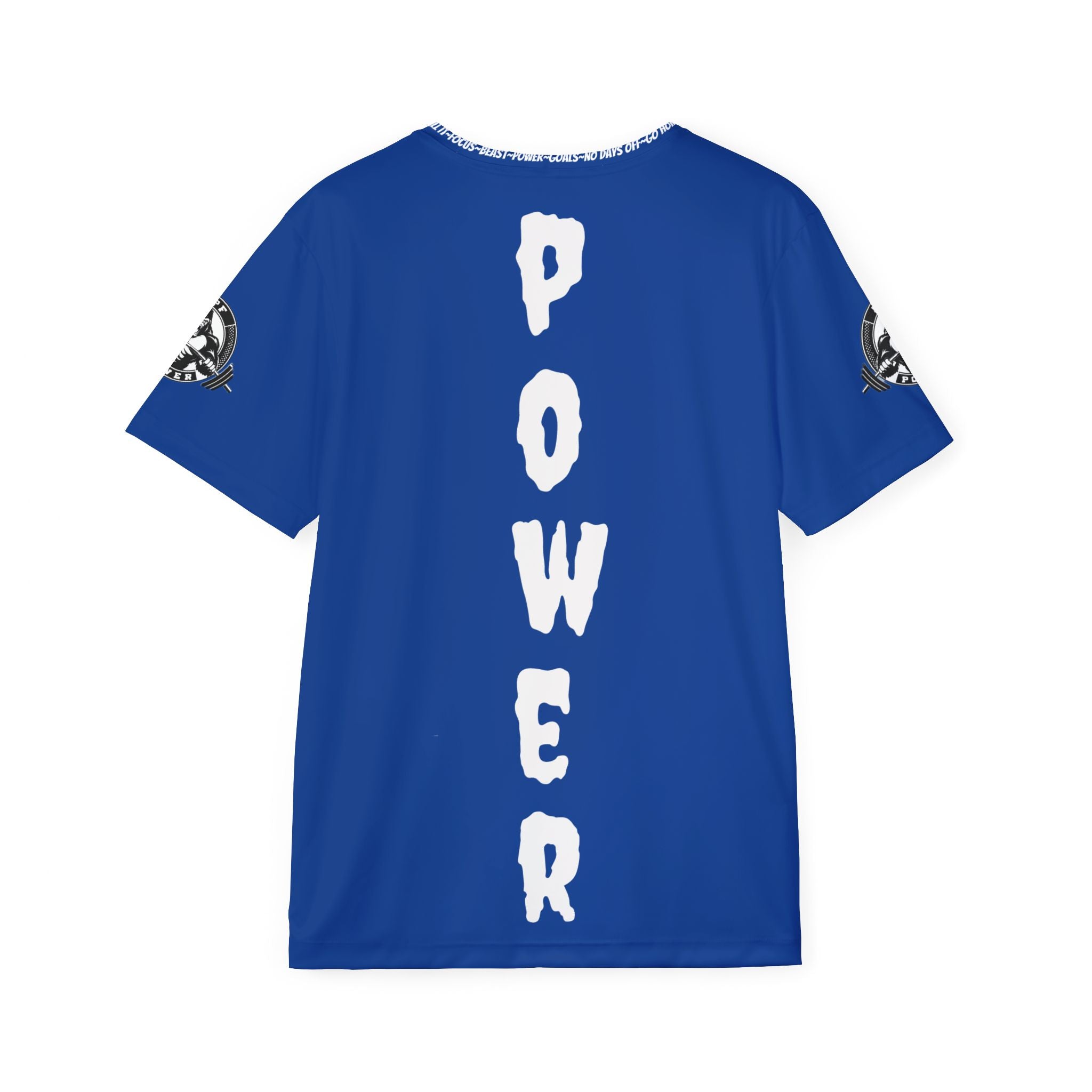 Blue Beast Mode Shirt - Athletic Activewear