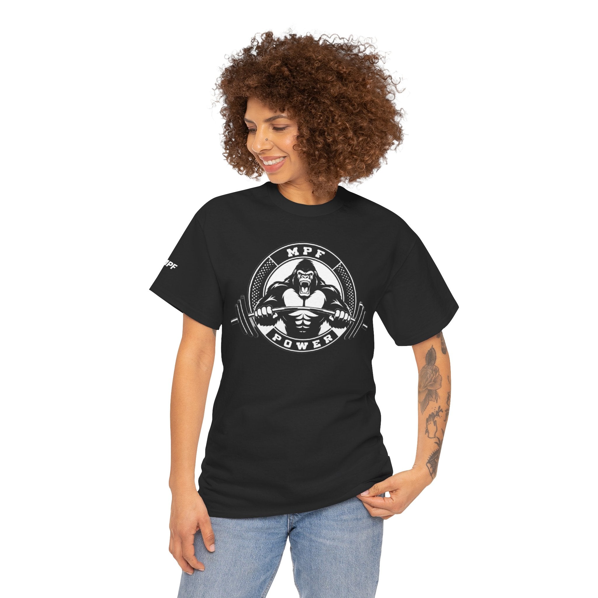 Gorilla Power Tee — Gym Weightlifting Workout Shirt