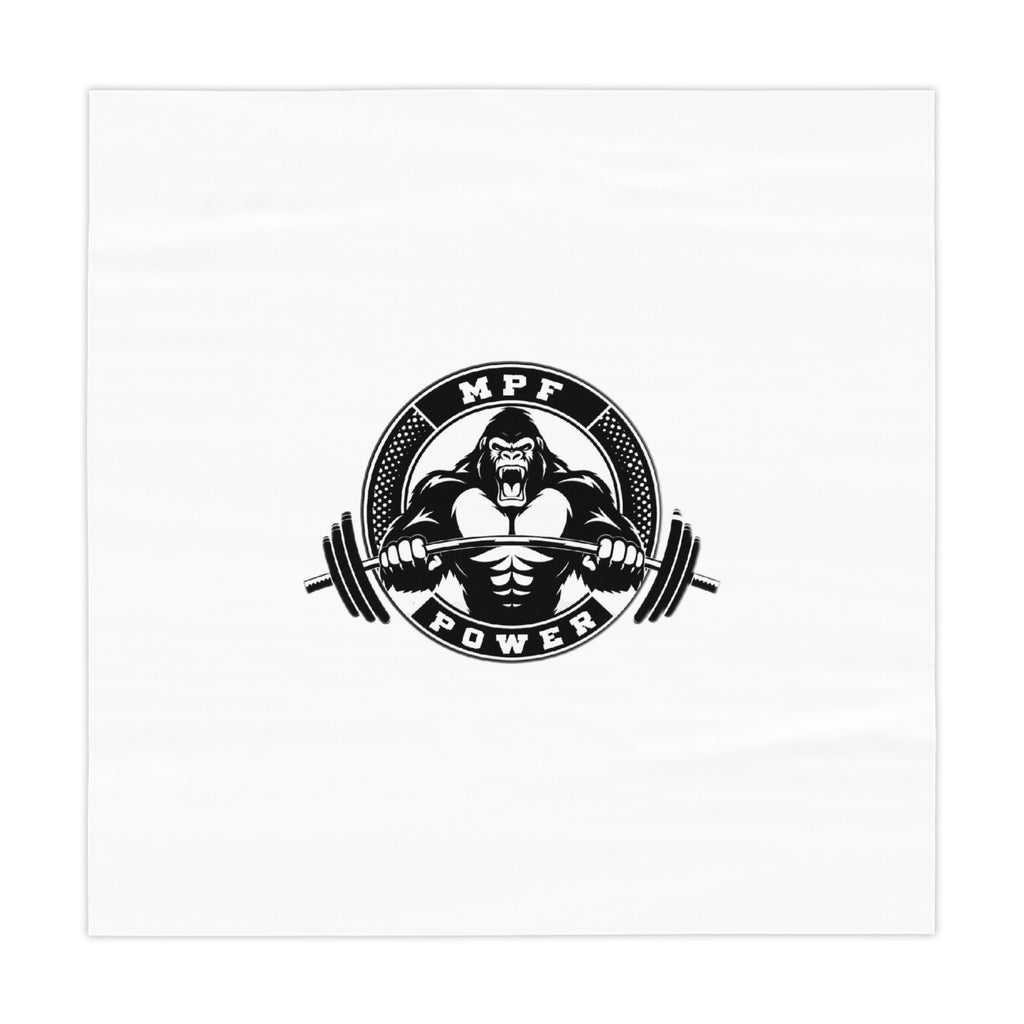 MPF - Fitness Party Table Cover, Gym Themed Decor, Strongman Tablecloth, Workout Party Decor