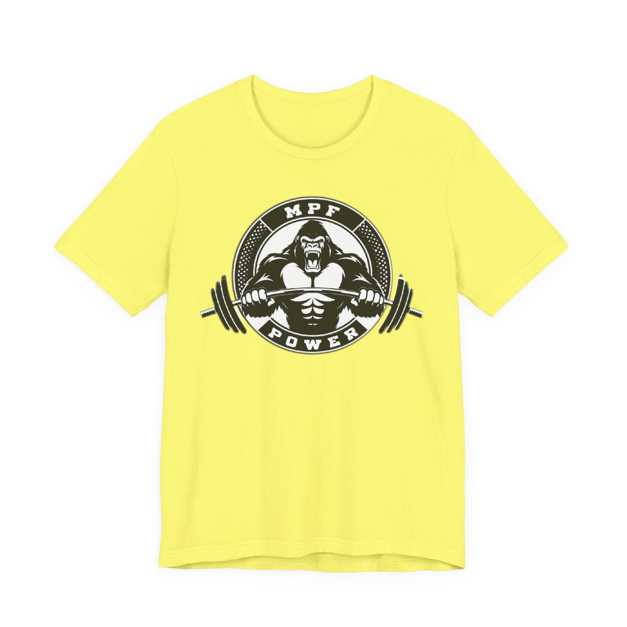 Muscle Power Gym Tee | Unisex Short Sleeve Workout Shirt