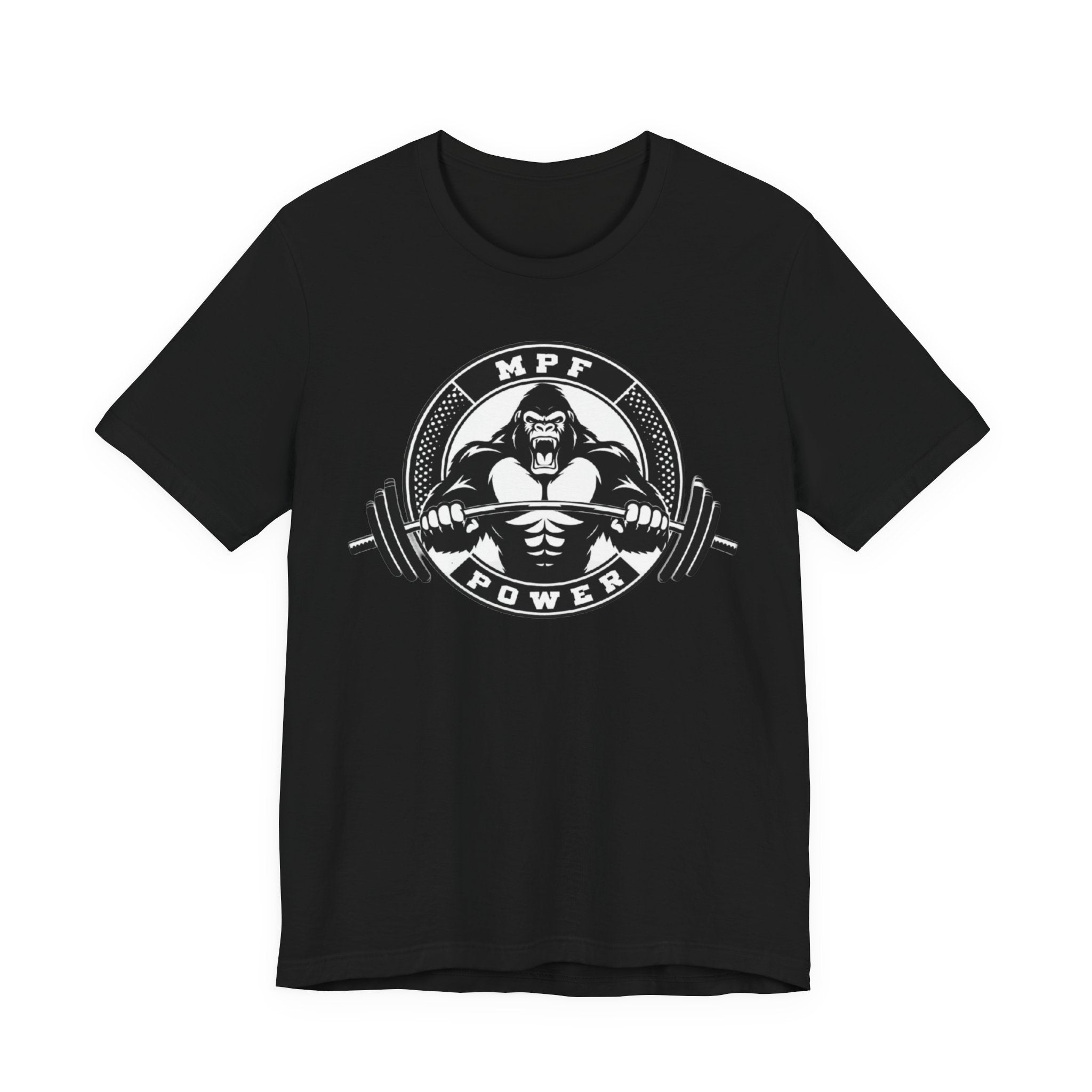 Muscle Power Gym Tee | Unisex Short Sleeve Workout Shirt