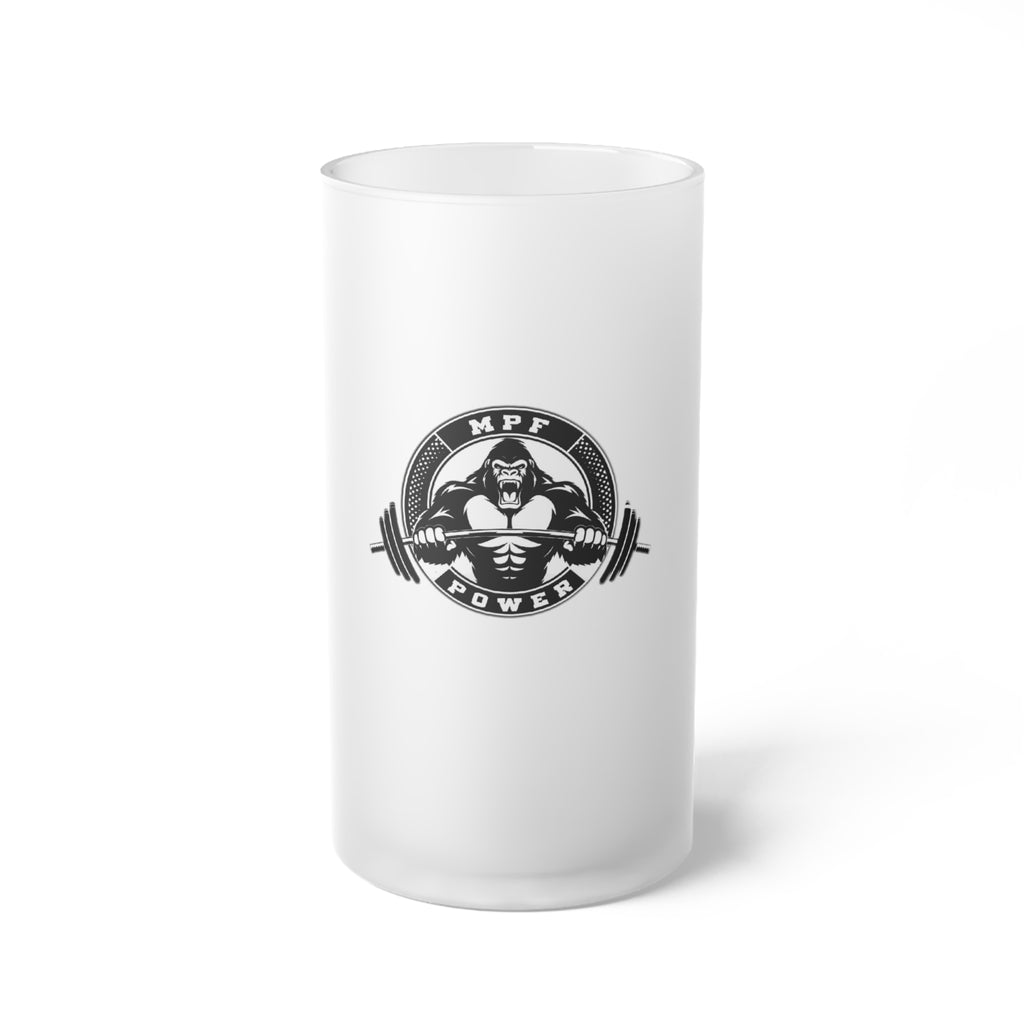 Custom Frosted Glass Beer Mug - MPF Power Design