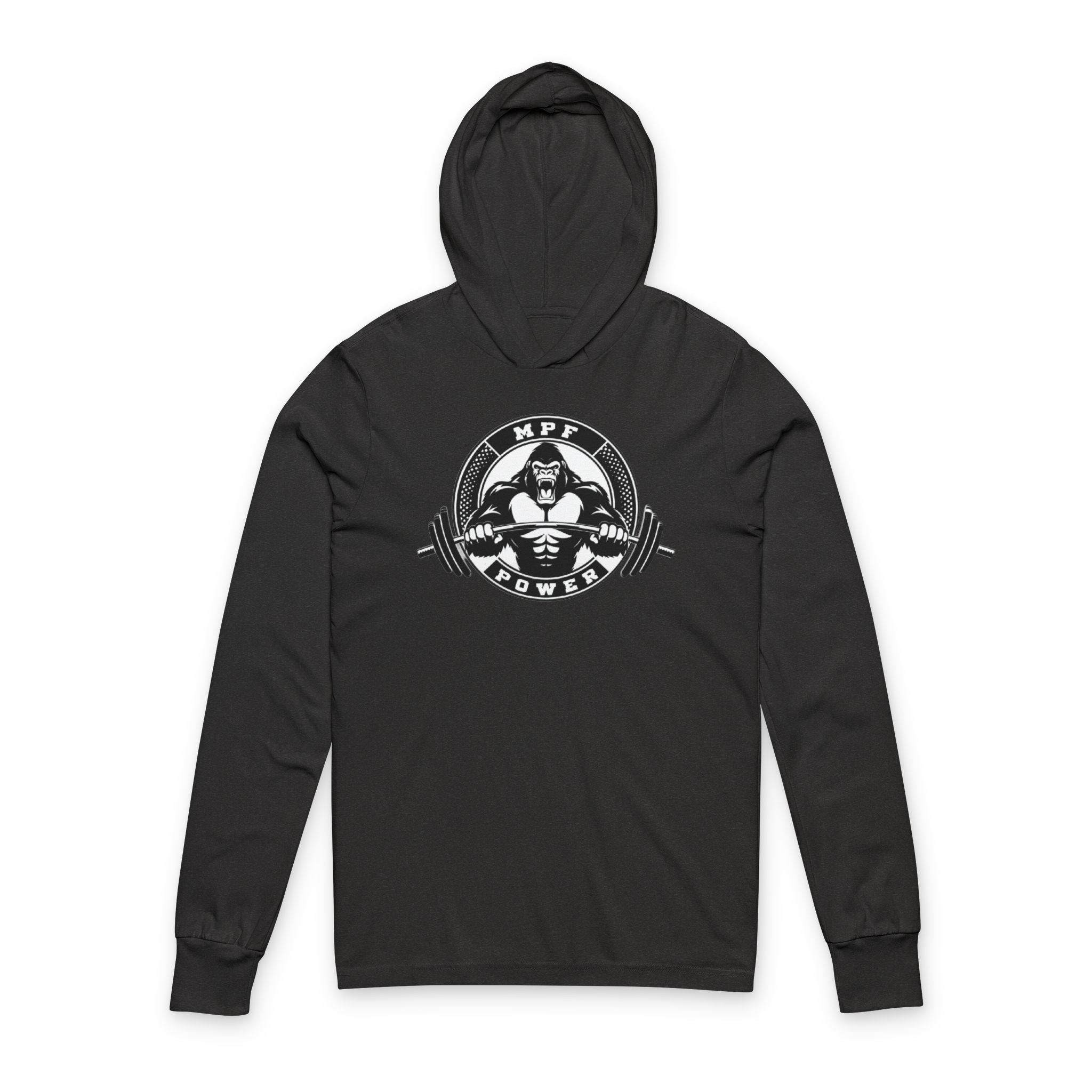 Unisex Hooded Tee: Sporty Long Sleeve Shirt for Active Lifestyle, Perfect for Gym, Casual Wear, and Outdoor Activities
