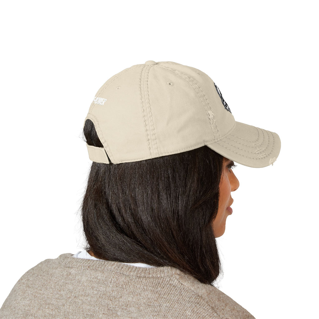 Vintage Distressed Dad Hat with Embroidery - Perfect for Fitness Enthusiasts
