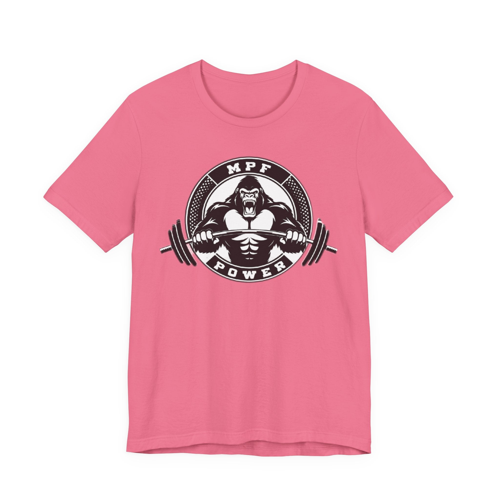 Muscle Power Gym Tee | Unisex Short Sleeve Workout Shirt
