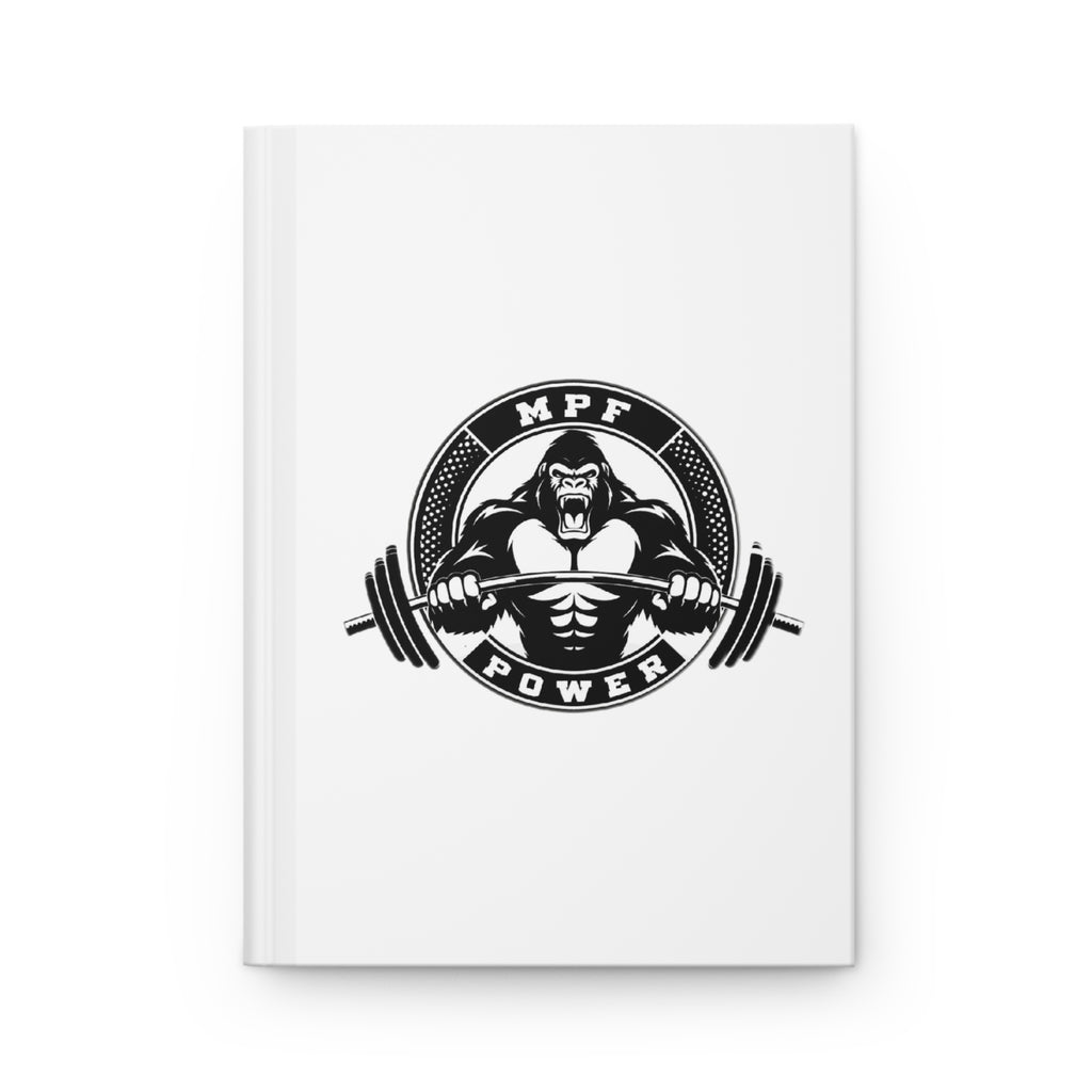 Hardcover Journal for Fitness Enthusiasts, Workout Log, Gym Notebook, Strength Training Journal, Gift for Gym Lovers, MPF Power Design