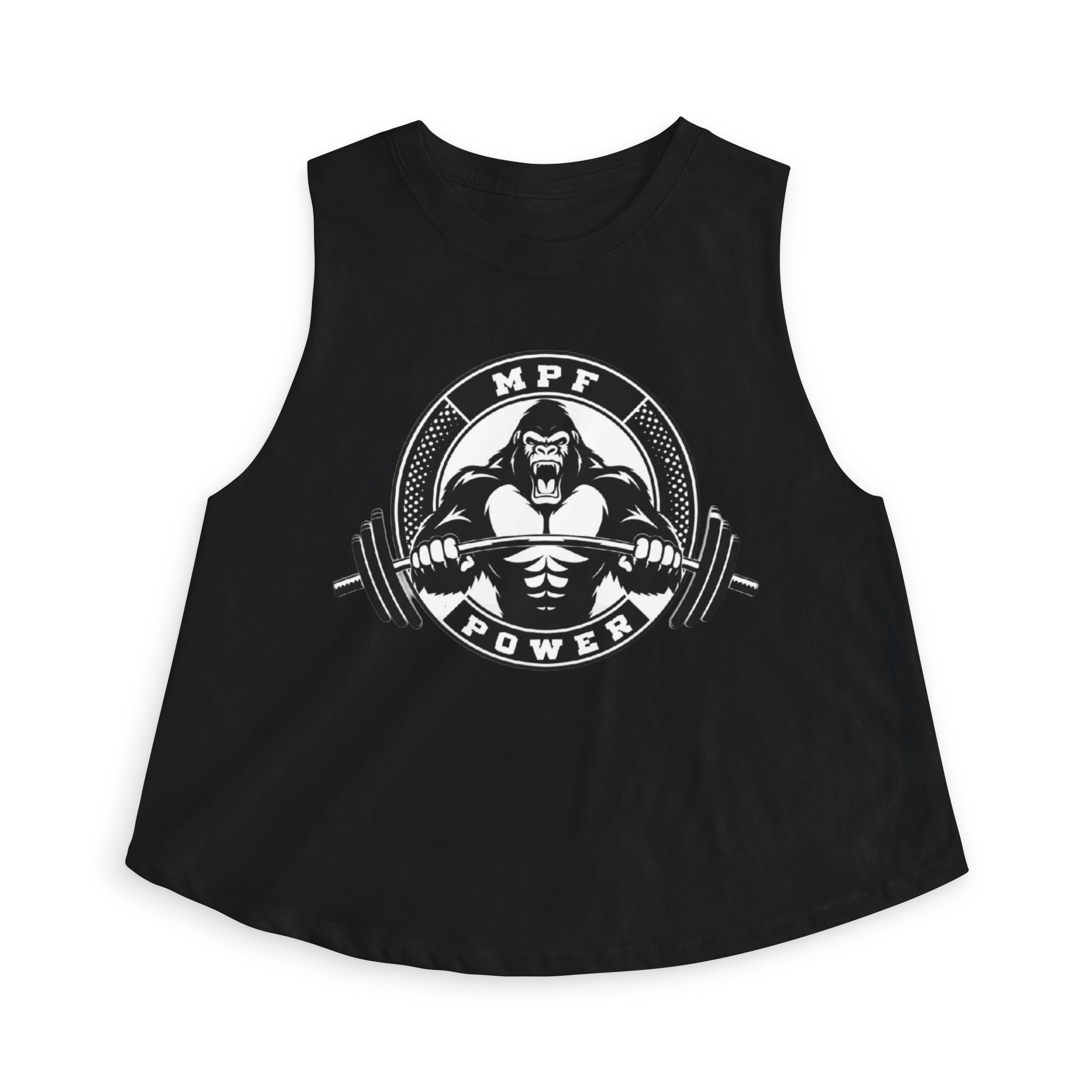 MPF Power Women's Crop Tank — Gorilla Barbell Fitness Top