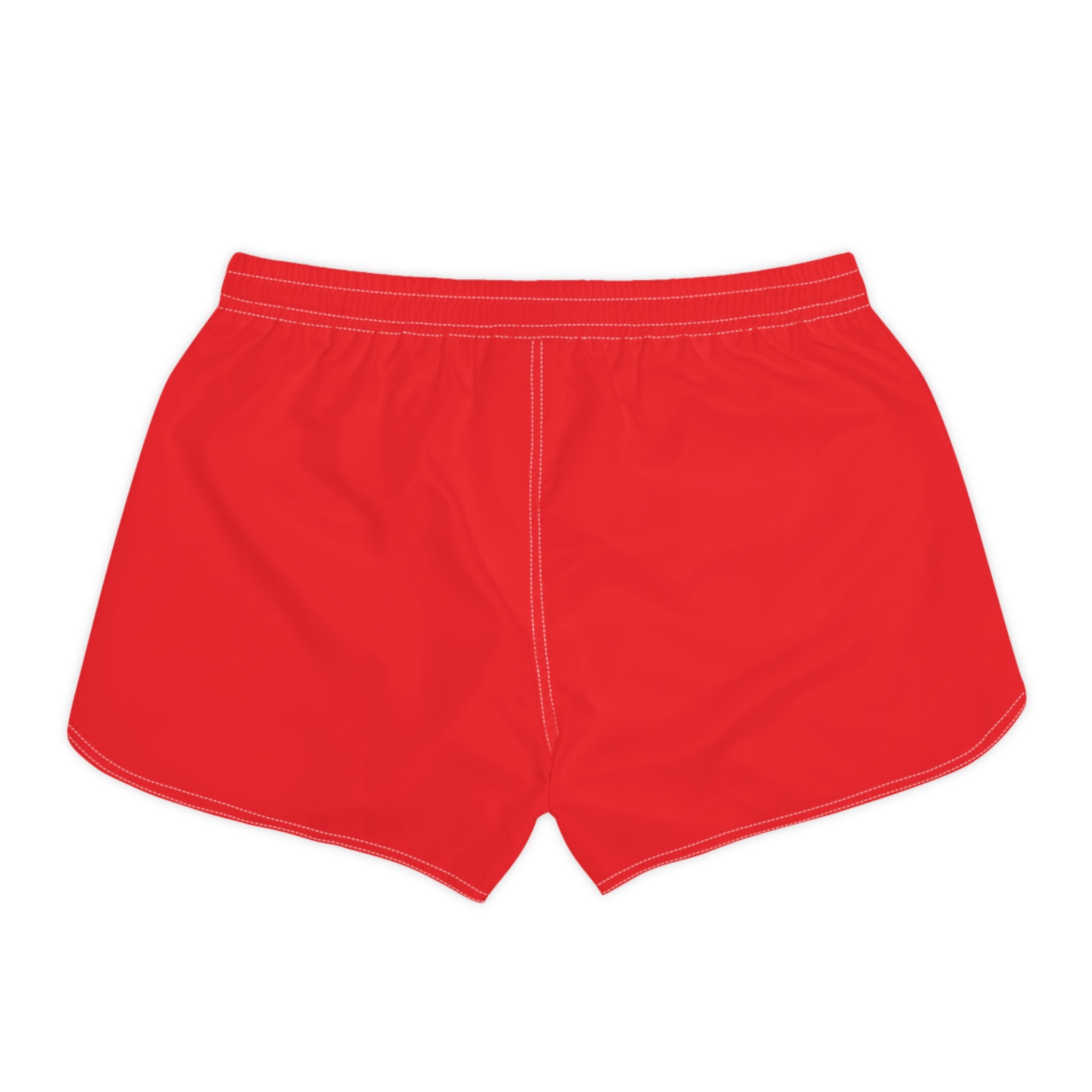 Red MPF Power Women's Casual Gym Shorts - Stylish Workout Wear for Active Lifestyle