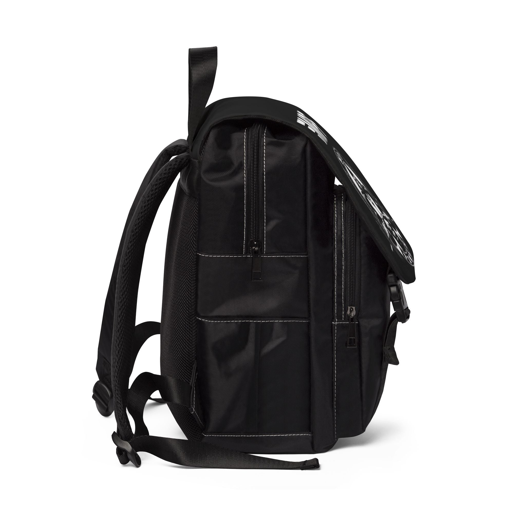 Black MPF Power Gym Backpack — Weightlifting Gorilla Logo Shoulder Backpack