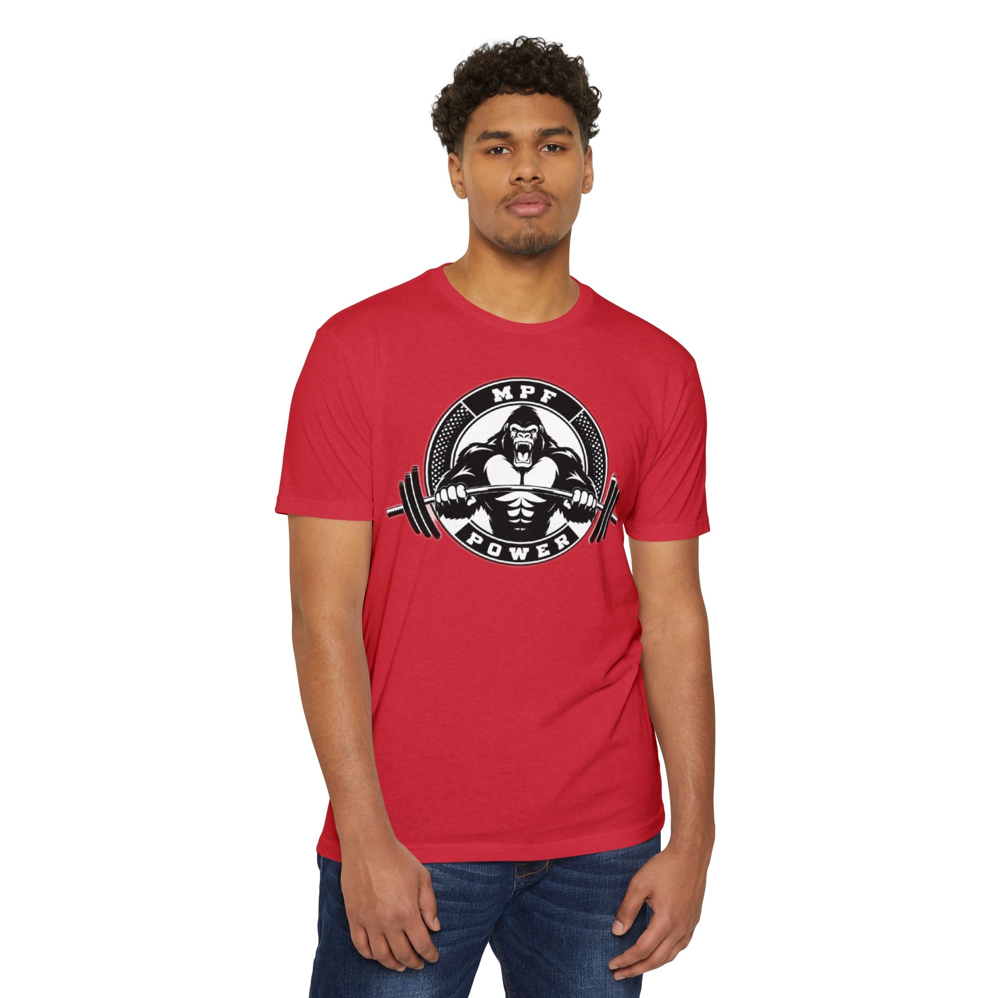 MPF Power Weightlifting T-Shirt — Gorilla Barbell Gym Tee