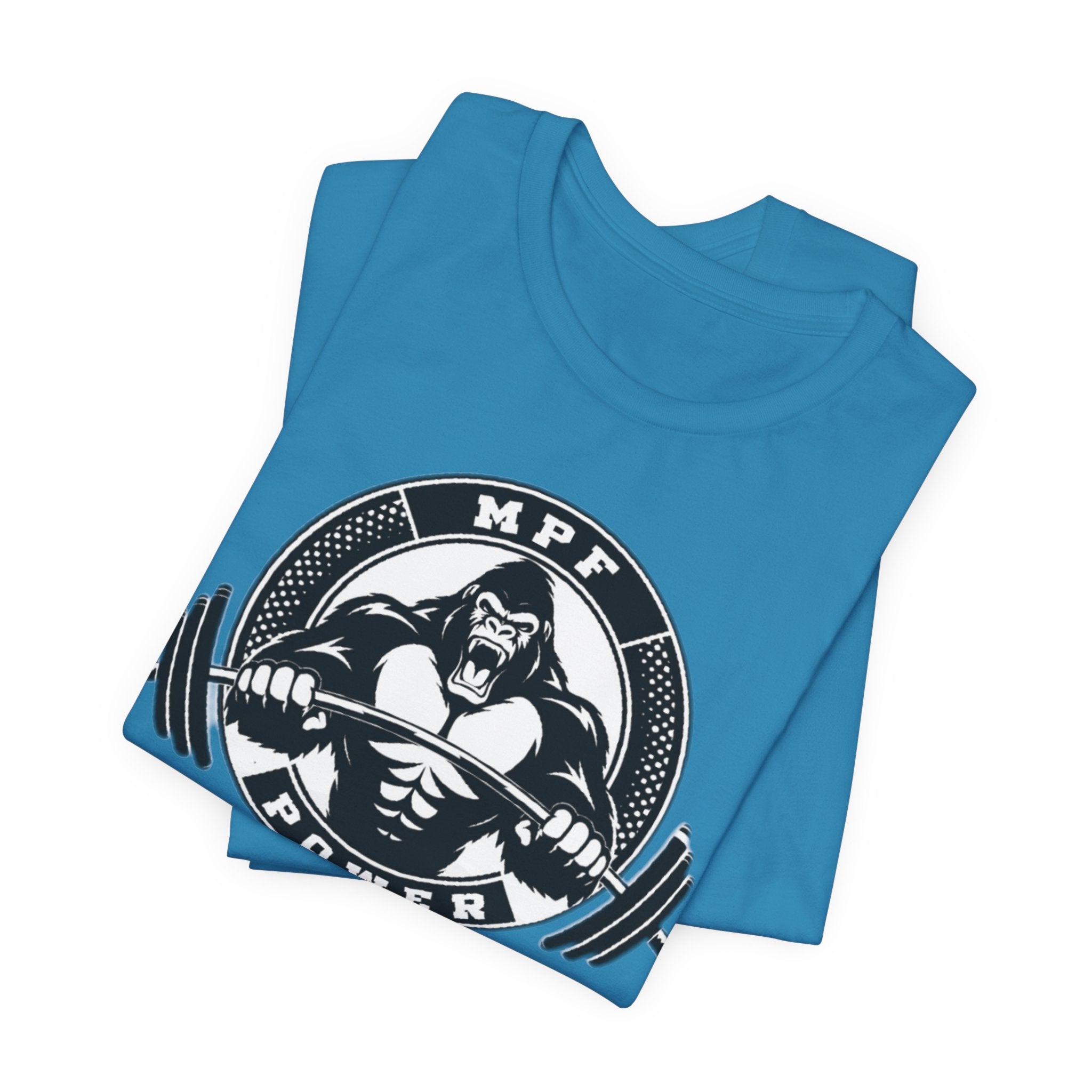 Muscle Power Gym Tee | Unisex Short Sleeve Workout Shirt