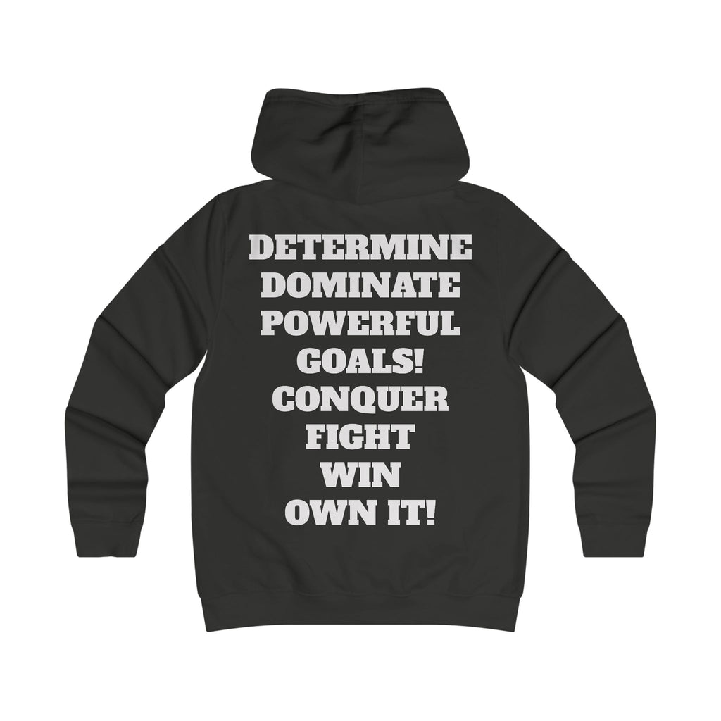 Gym Gorilla Hoodie — 'MPF Power' Weightlifting Hooded Sweatshirt with BACK: DOMINATE