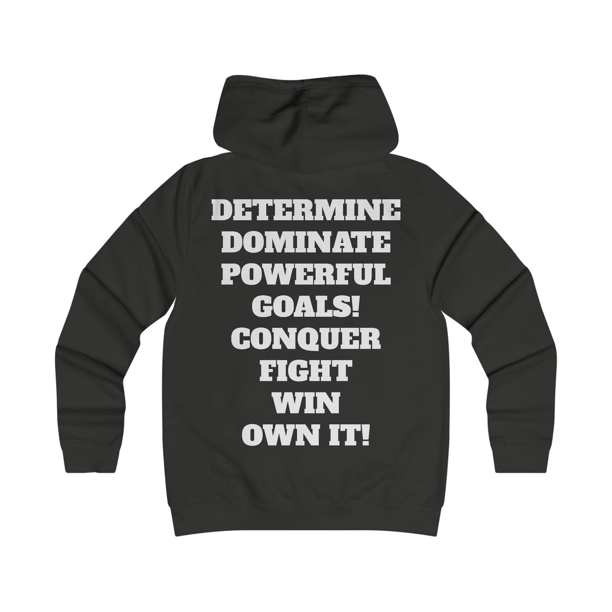 Gym Gorilla Hoodie — 'MPF Power' Weightlifting Hooded Sweatshirt with BACK: DOMINATE
