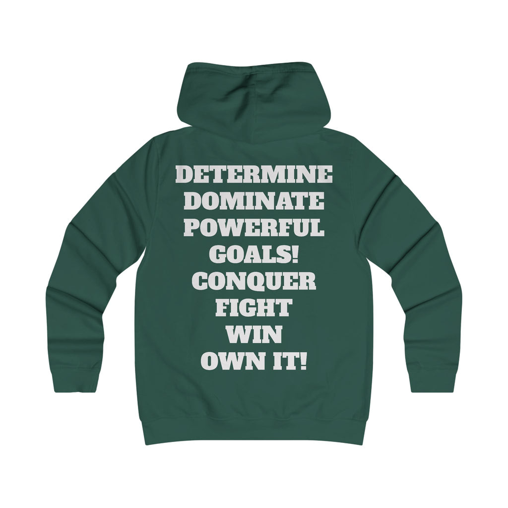 Gym Gorilla Hoodie — 'MPF Power' Weightlifting Hooded Sweatshirt with BACK: DOMINATE