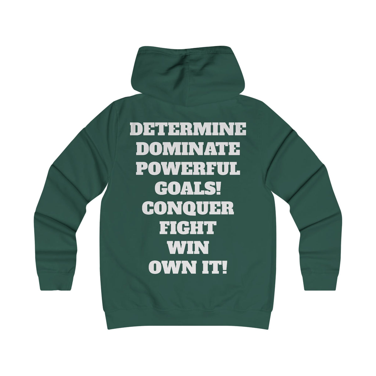 Gym Gorilla Hoodie — 'MPF Power' Weightlifting Hooded Sweatshirt with BACK: DOMINATE
