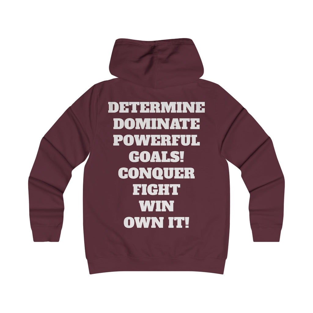 Gym Gorilla Hoodie — 'MPF Power' Weightlifting Hooded Sweatshirt with BACK: DOMINATE