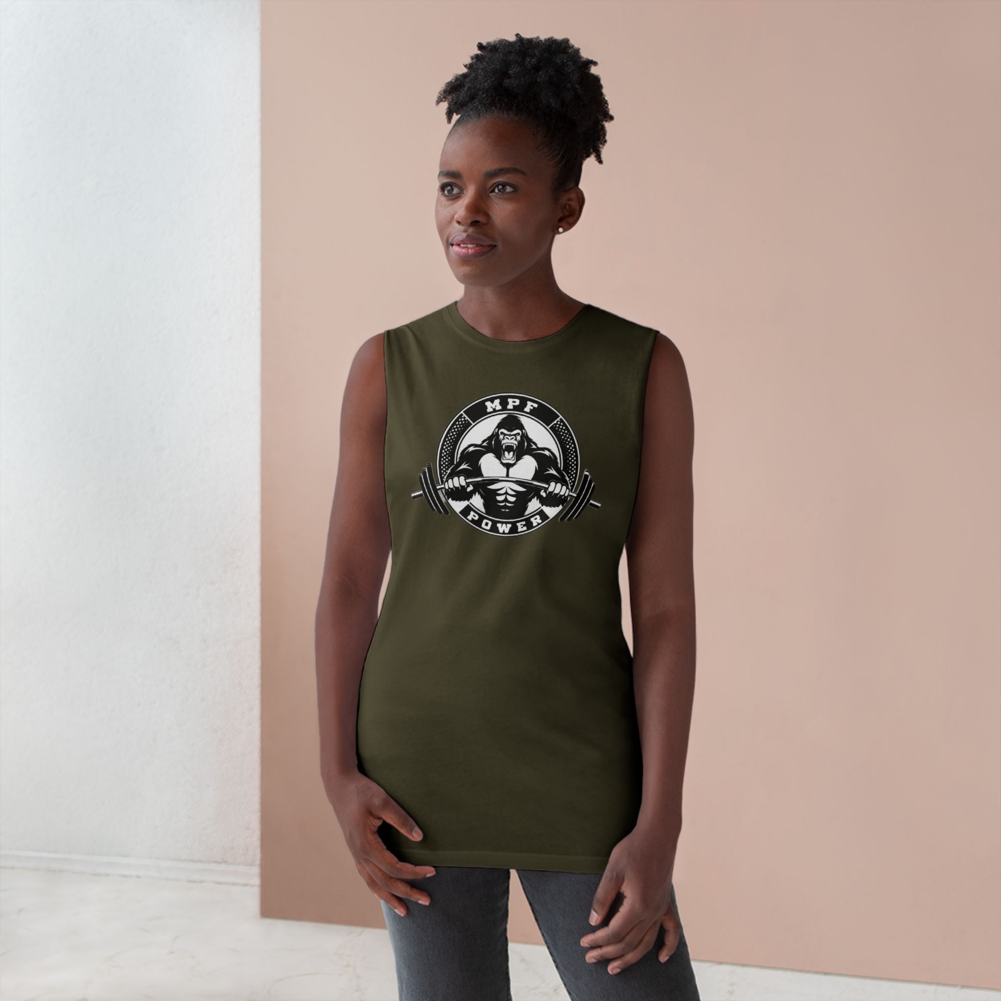 MPF Power Unisex Tank Top - Gym Workout Sleeveless Tee