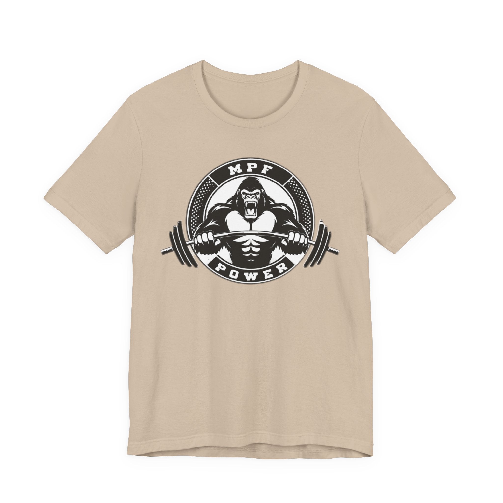 Muscle Power Gym Tee | Unisex Short Sleeve Workout Shirt