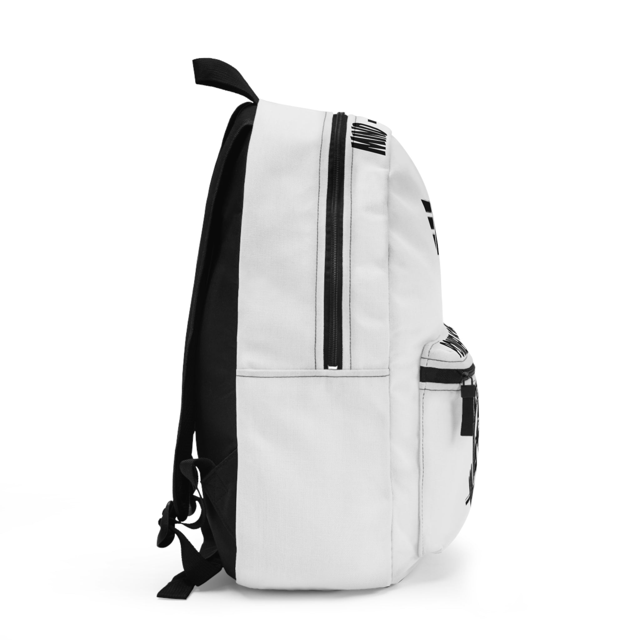 White Backpack, Gym Bag, Workout Pack, Fitness Gear, Strength Training Tote