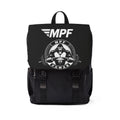 Black MPF Power Gym Backpack — Weightlifting Gorilla Logo Shoulder Backpack