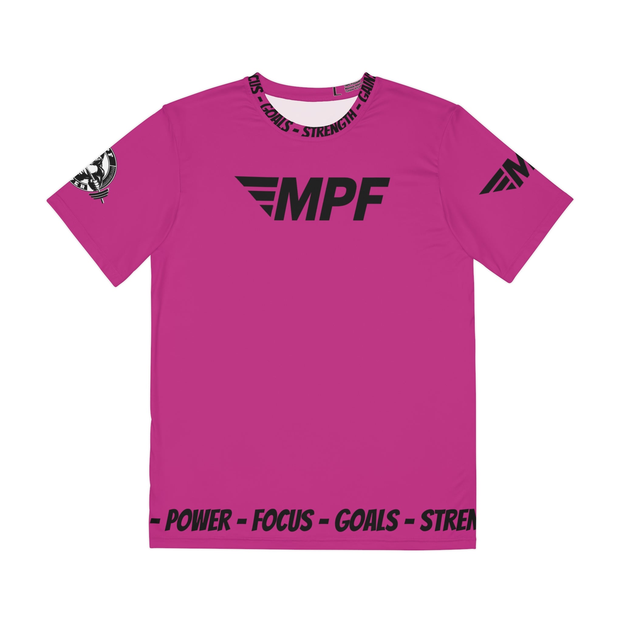 Pink MPF Tee, Motivational T-Shirt, Fitness Apparel, Workout Gear, Gym Wear, Active Lifestyle Shirt