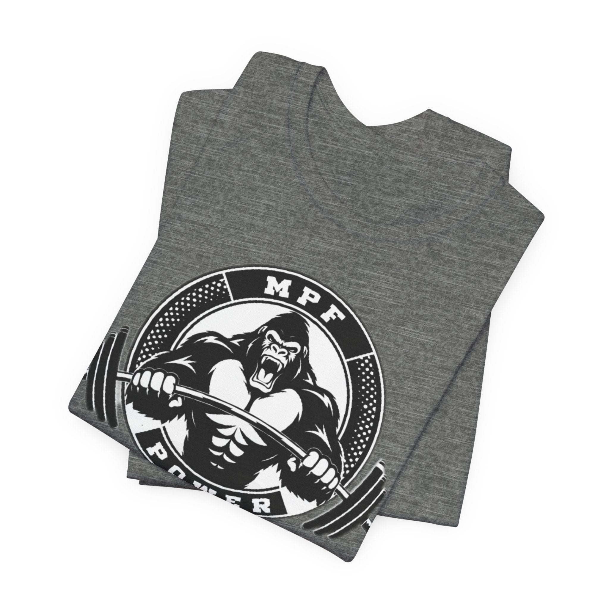 Muscle Power Gym Tee | Unisex Short Sleeve Workout Shirt