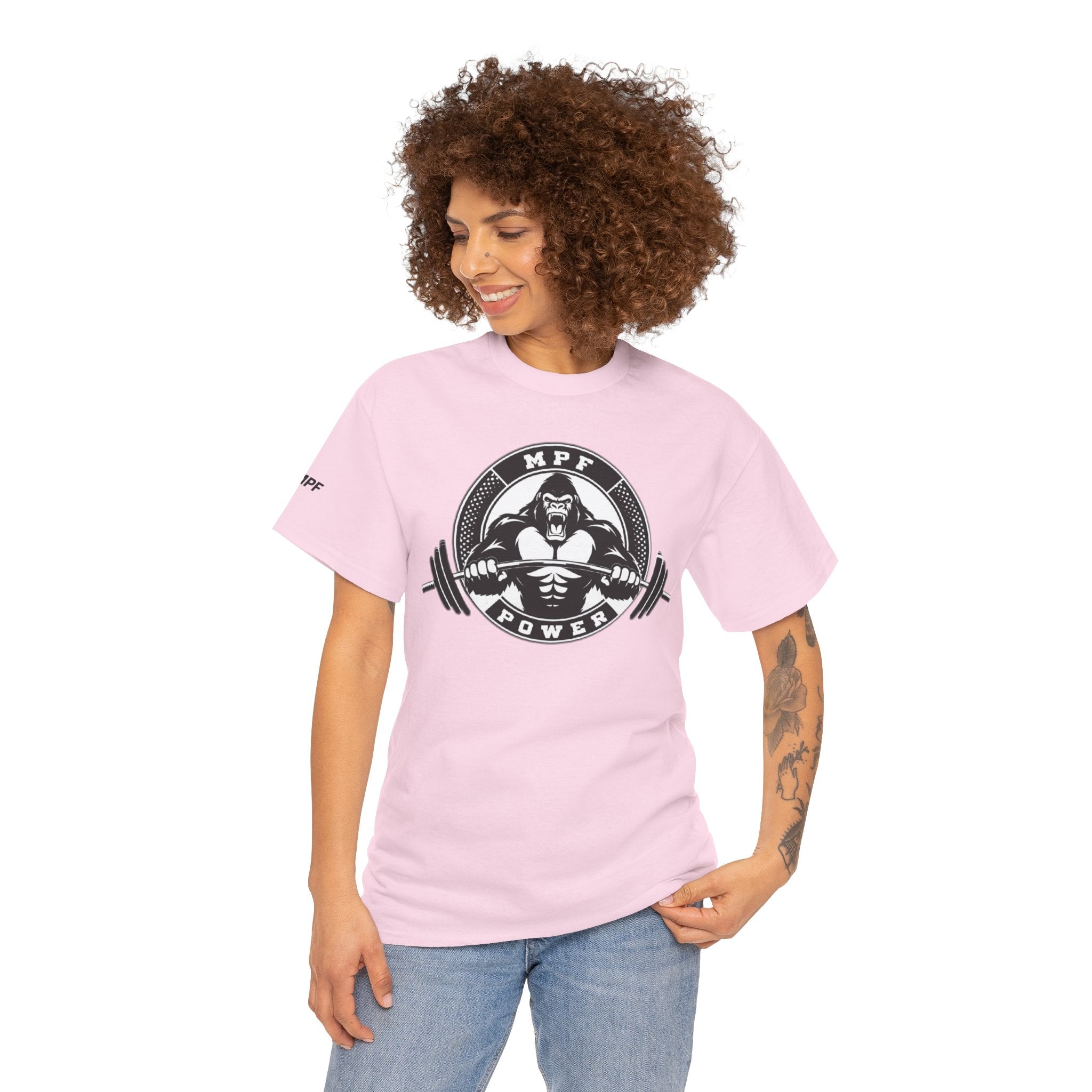 Gorilla Power Tee — Gym Weightlifting Workout Shirt