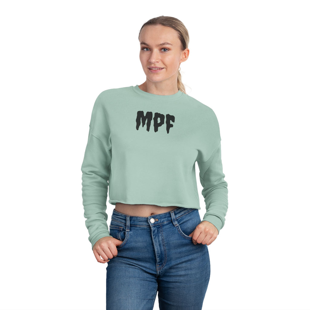 Empowered Women's Cropped Sweatshirt - Motivational Fitness Apparel