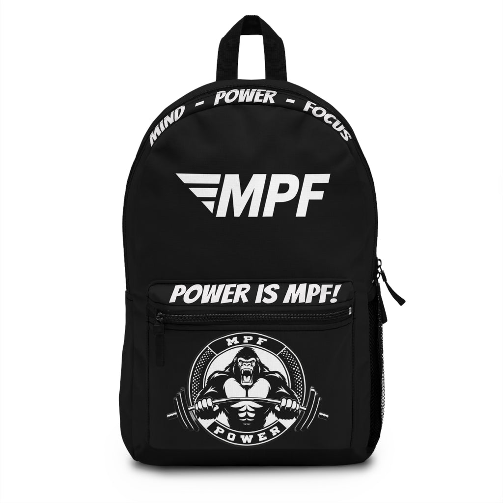 Black Backpack, Gym Bag, Workout Pack, Fitness Gear, Strength Training Tote