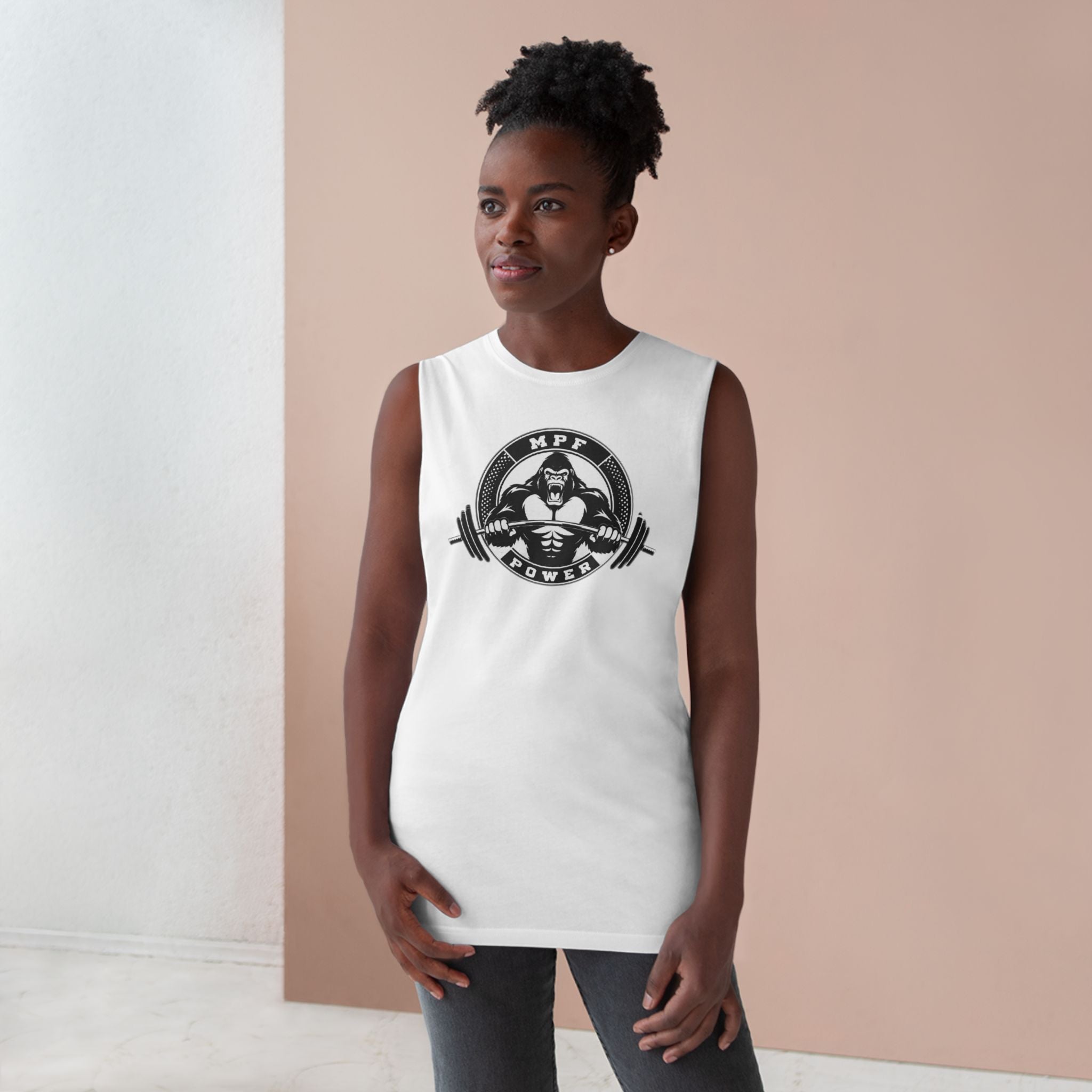 MPF Power Unisex Tank Top - Gym Workout Sleeveless Tee