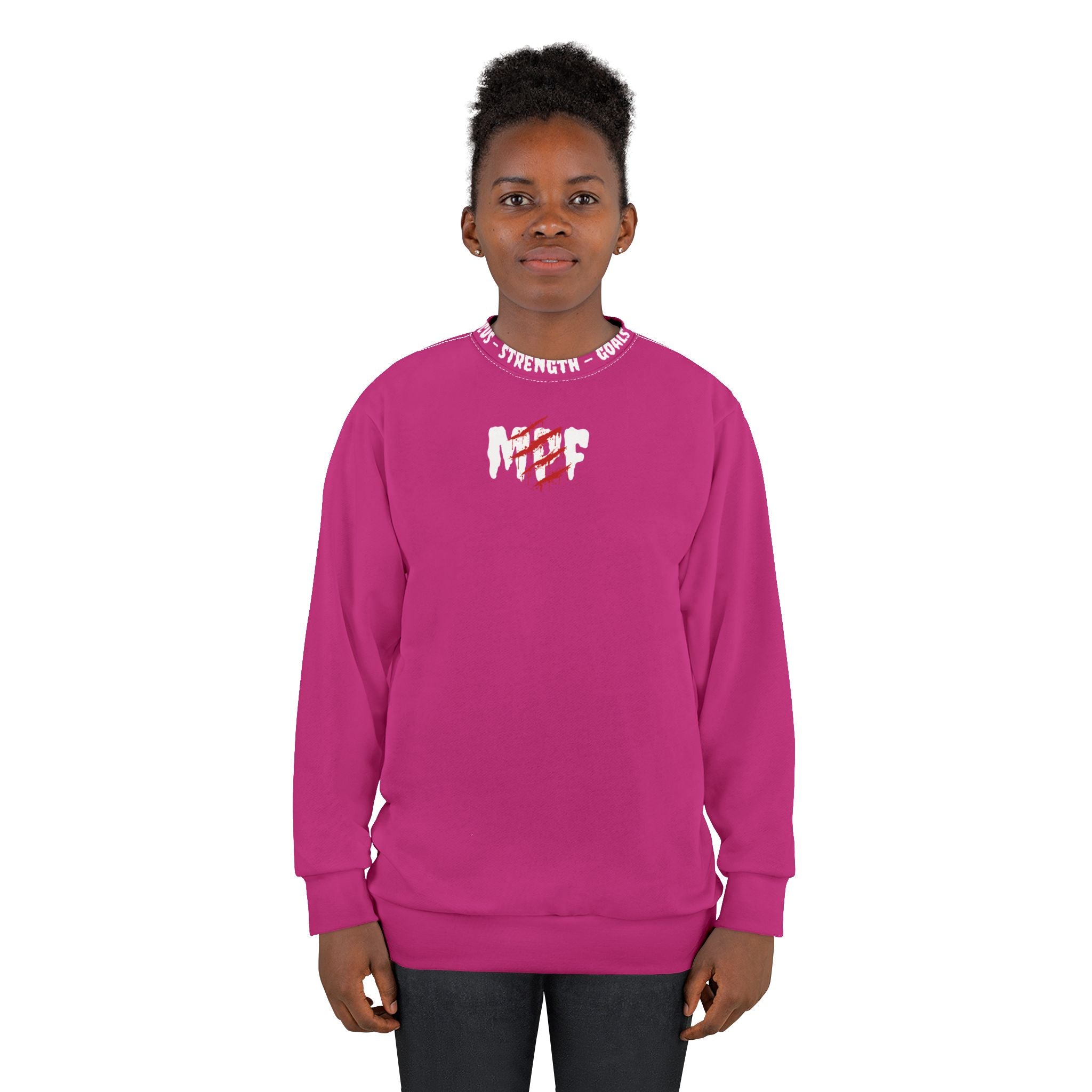 Power-Strength Unisex Sweatshirt - Bold Graphic, Cozy Layering, Gym Wear, Fitness Sweatshirt, Casual Style, Gift Idea