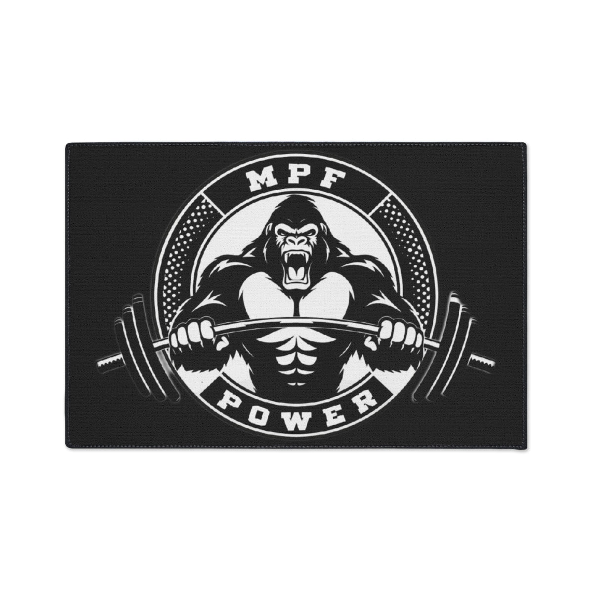 Heavy Duty Gym Floor Mat - MPF Power Gorilla Design, Weightlifting Mat, Workout Accessory, Fitness Equipment, Home Gym Decor