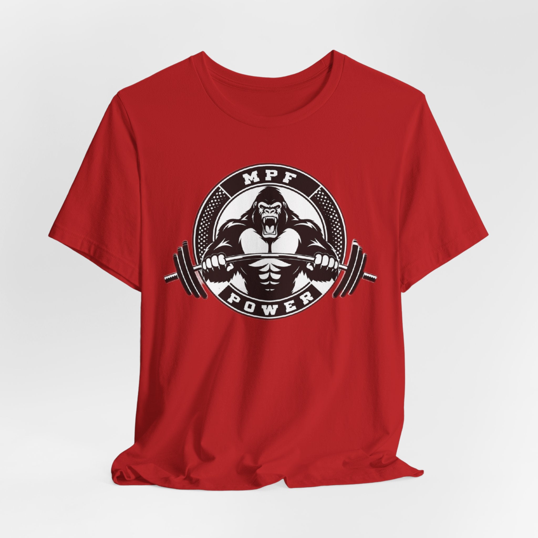 Muscle Power Gym Tee | Unisex Short Sleeve Workout Shirt